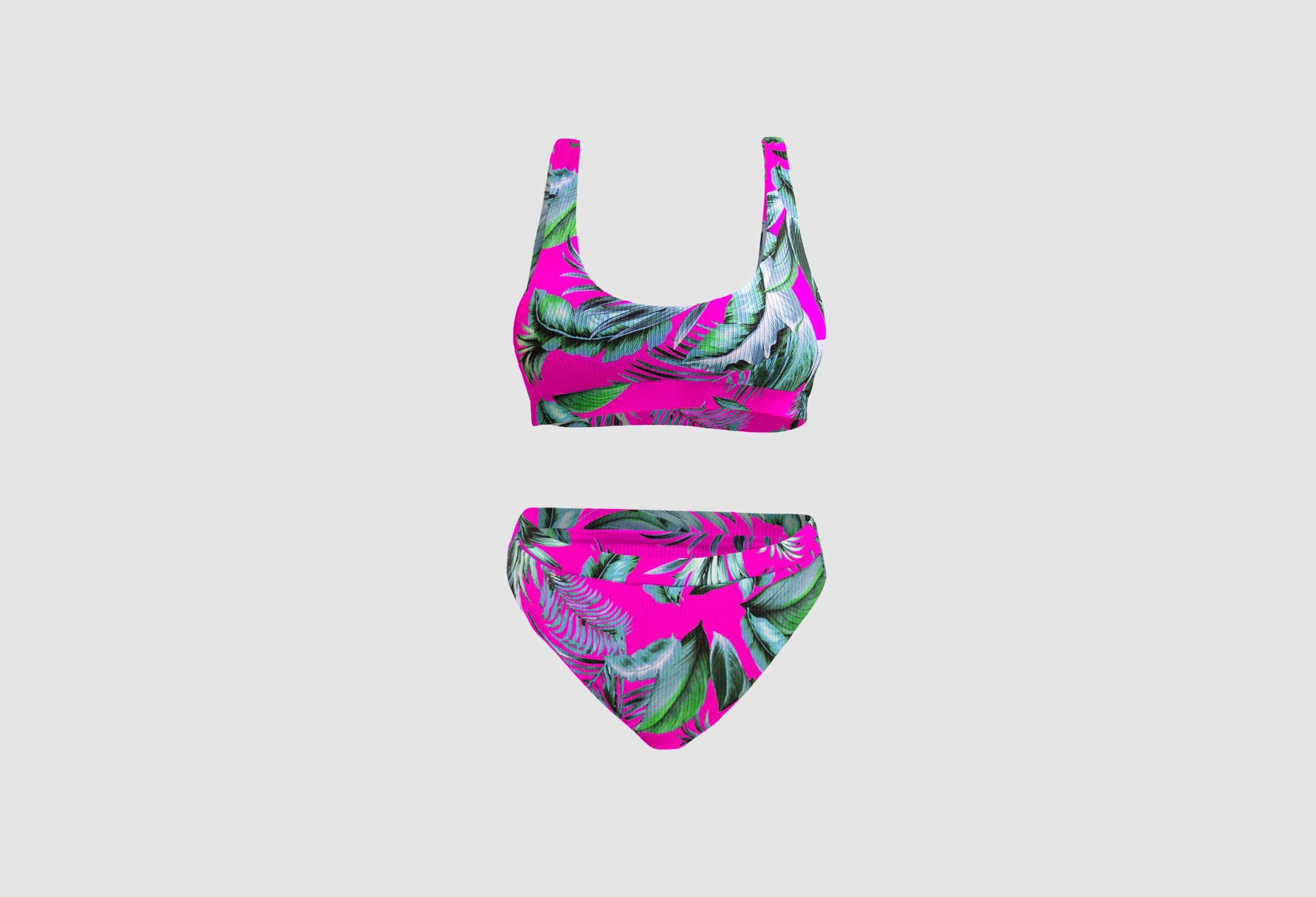 Fire Kai Active Two Piece Swimsuit in Fuchsia