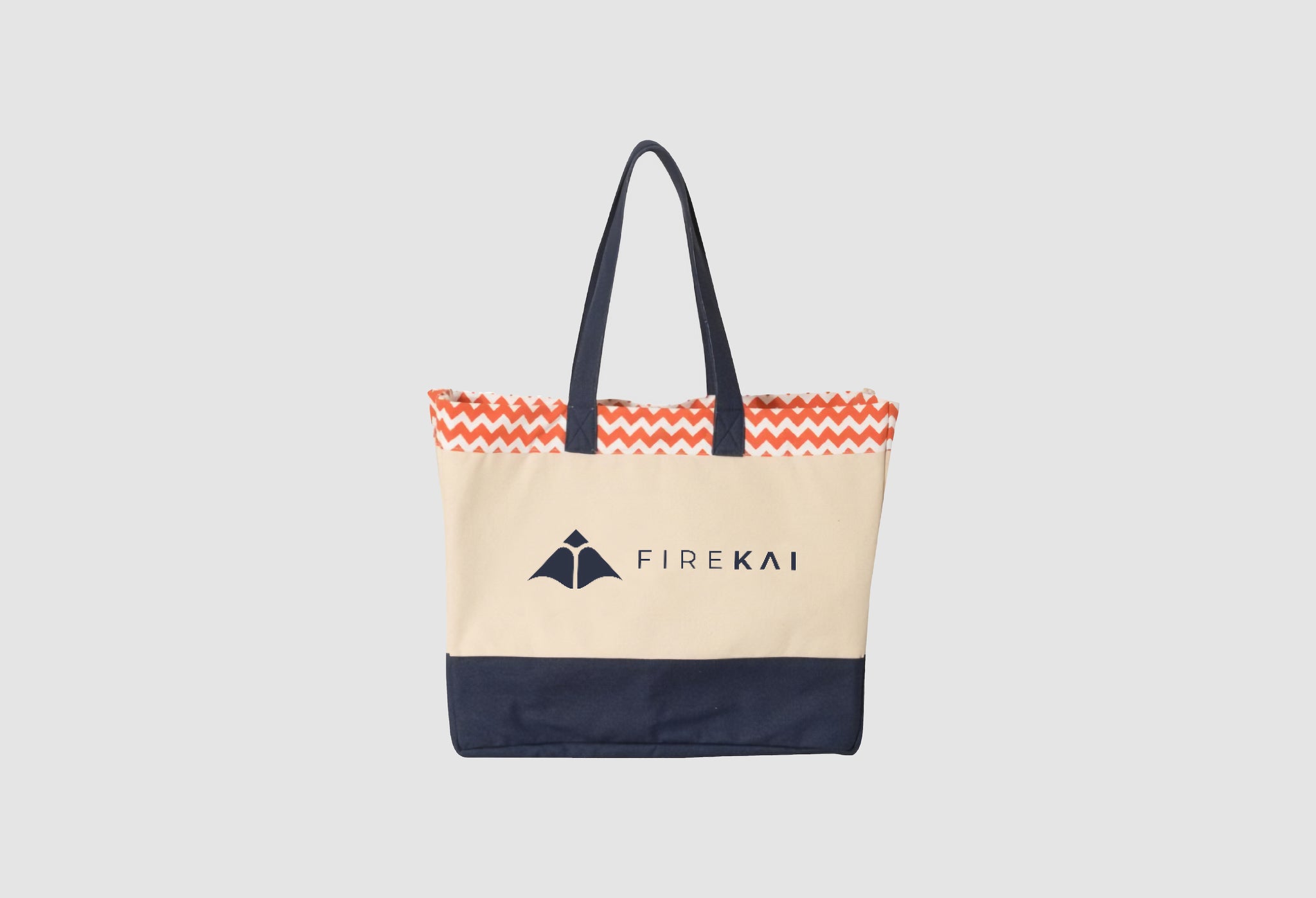 Fire Kai Beach Tote in Coral Front View