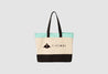 Fire Kai Beach Tote in Teal and Black Front View