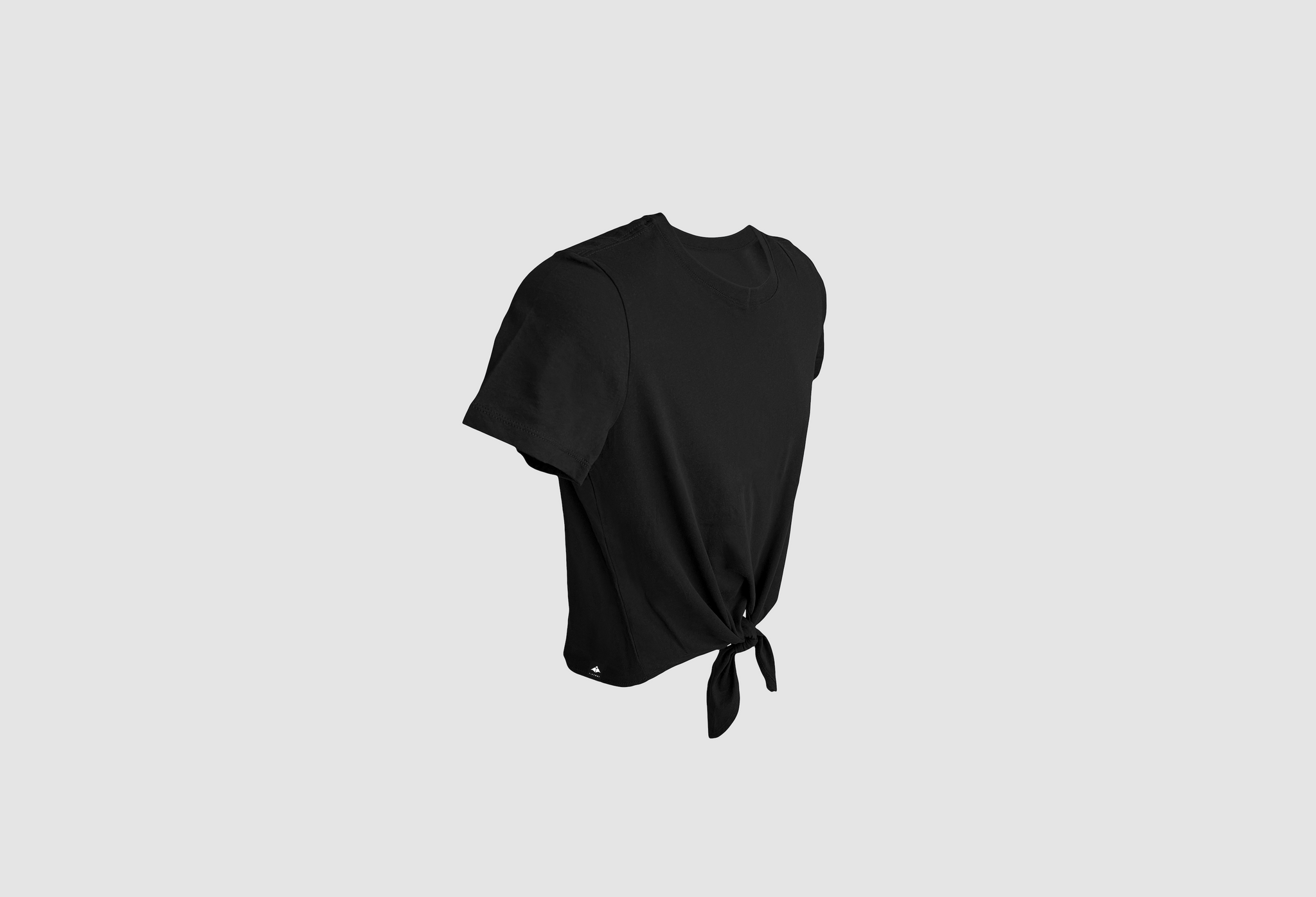 Fire Kai Front Tie Tee Black Side View