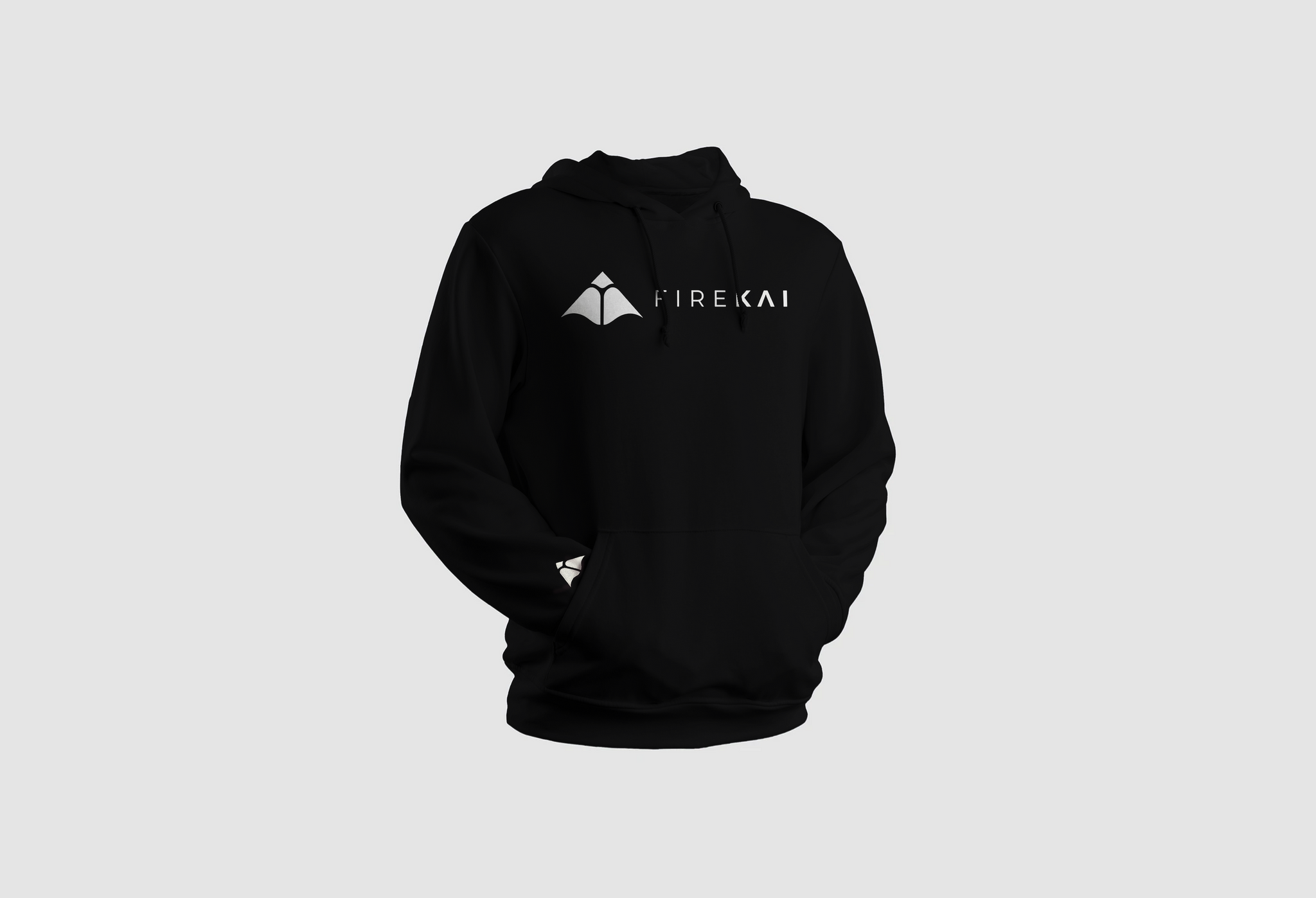 Fire Kai Rugged Hoodie Black Hands in Pockets